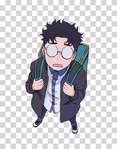 Ken Takakura Dandadan Anime Character Okarun Transparent