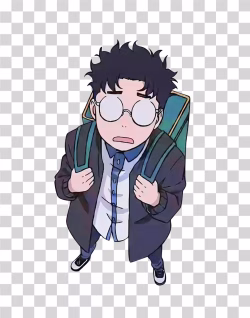 Ken Takakura Dandadan Anime Character Okarun Transparent
