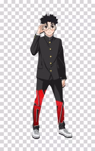 Ken Takakura Dandadan Character Full Body PNG
