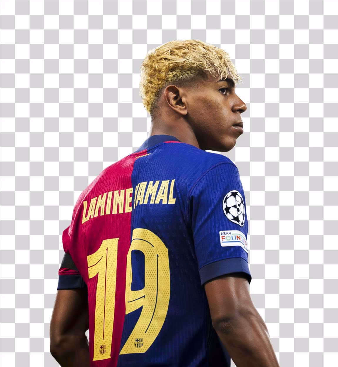 Lamine Yamal FC Barcelona Wonderkid Transparent