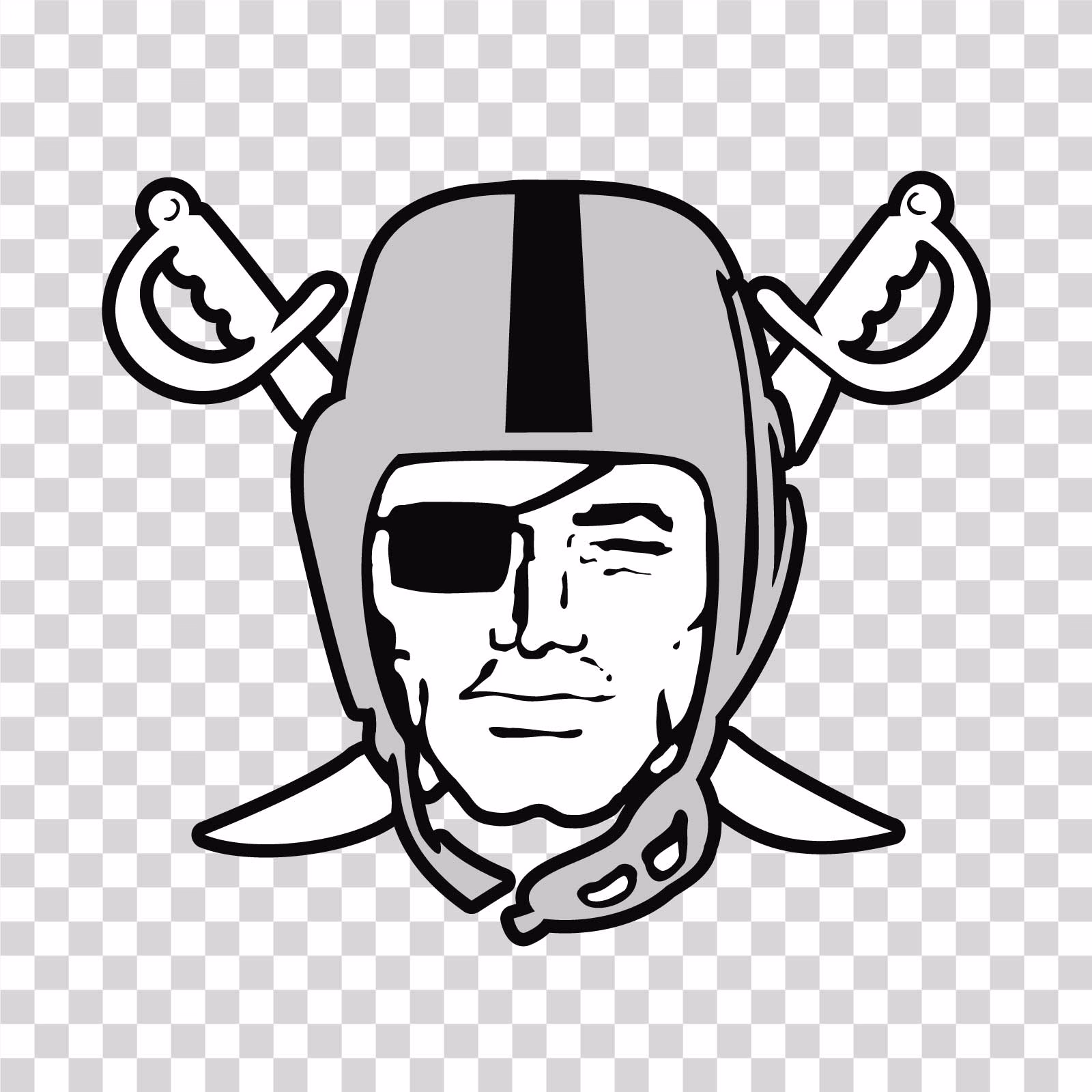 Las Vegas Raiders Mascot Logo Transparent