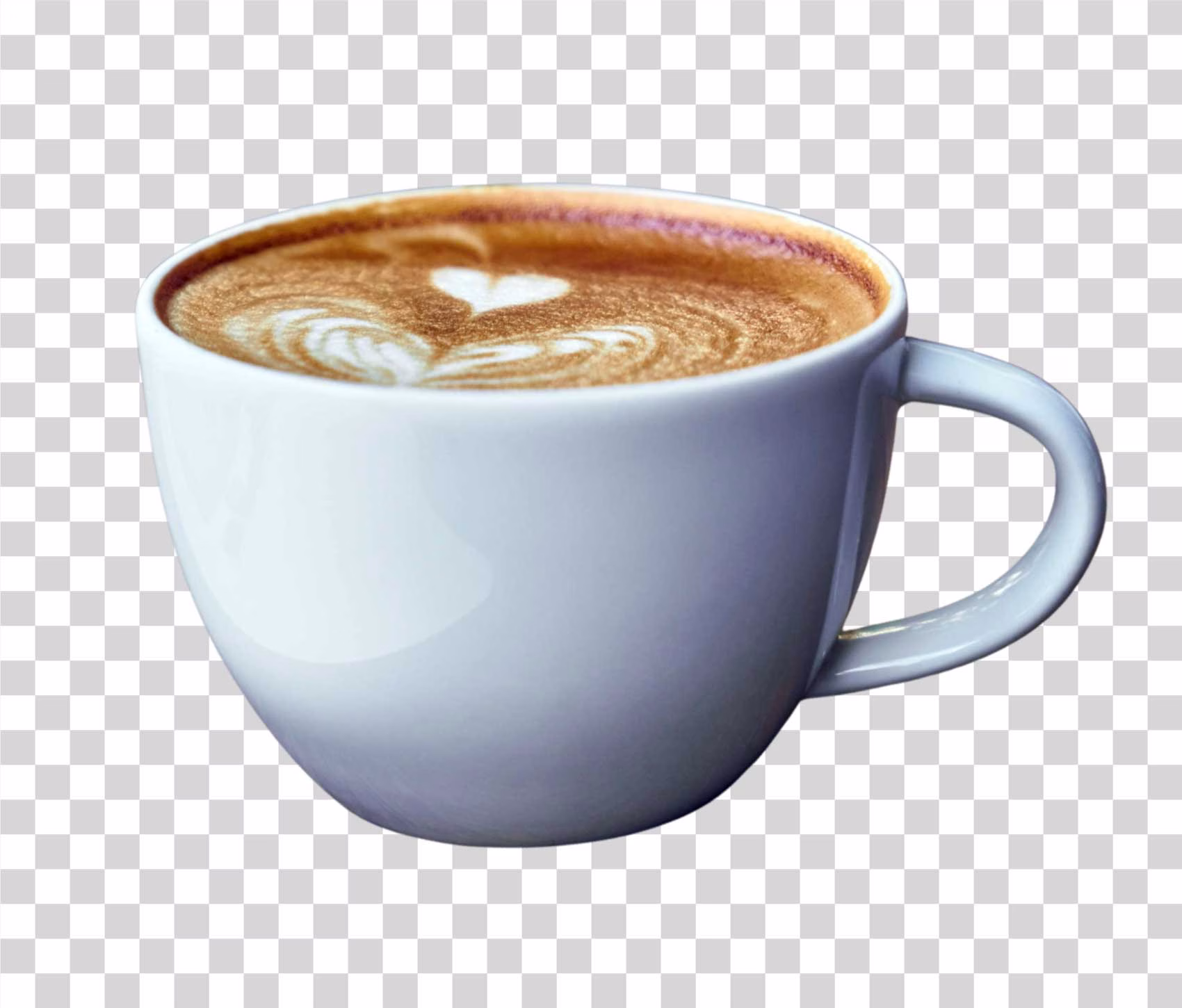 Latte Coffee Drink with Steamed Milk PNG