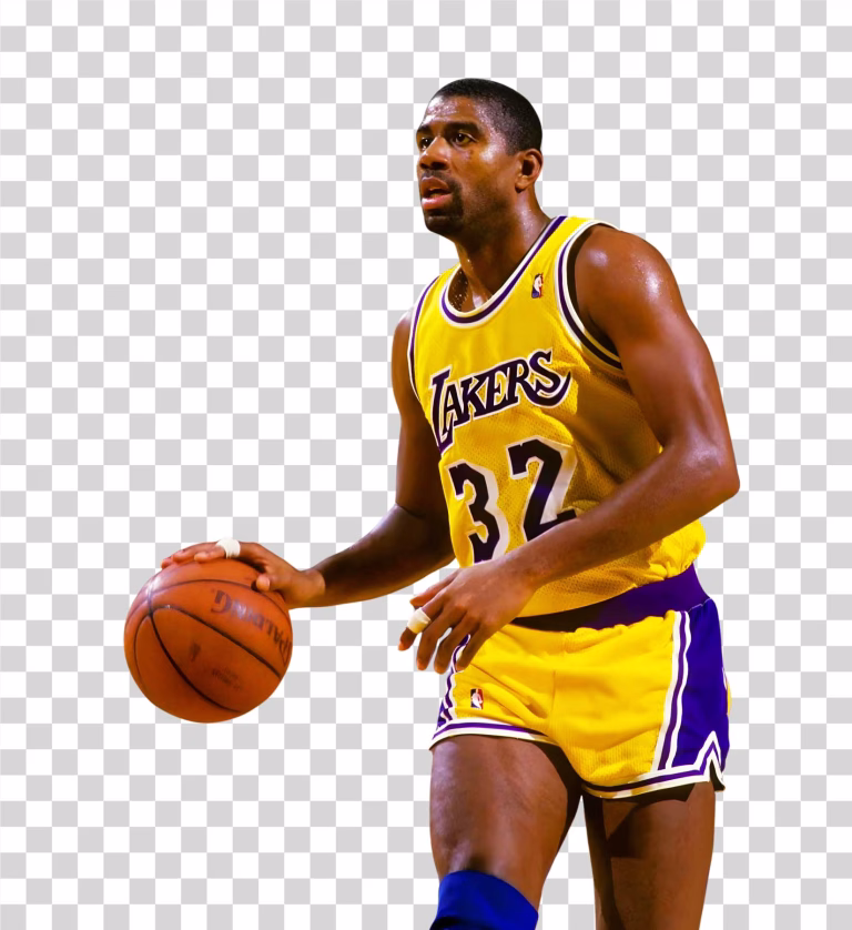 Magic Johnson NBA Legend Los Angeles Lakers Png Image