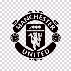Manchester United Black Logo Football Club PNG Image