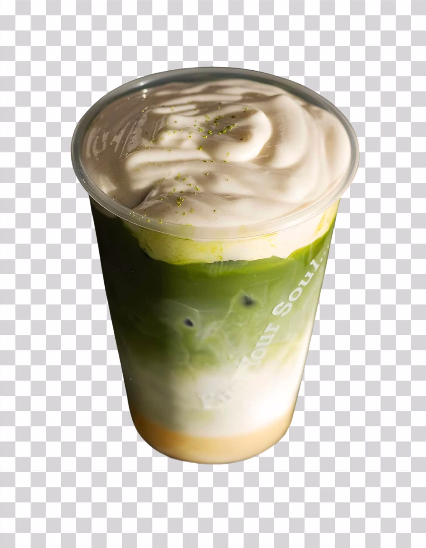 Matcha Drink Green Tea Beverage PNG Image