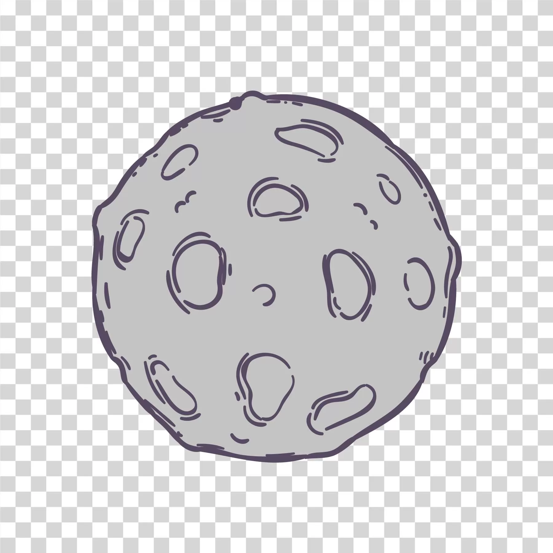 Moon Illustration PNG