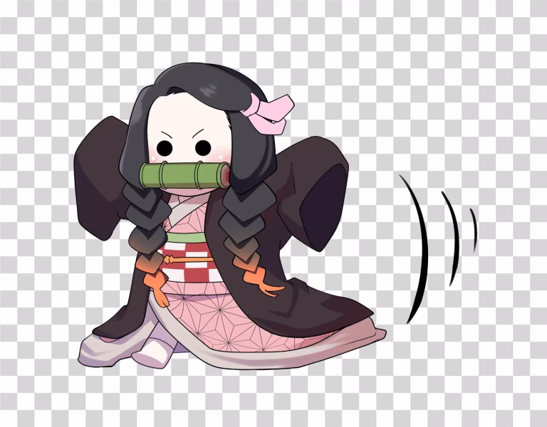 Nezuko Cute Chibi PNG Image