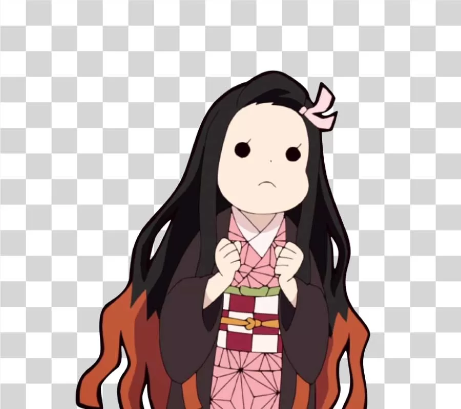 Nezuko Kamado Cute Face Meme Transparent