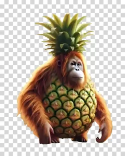 Orangutini Ananasini Brainrot Meme Transparent Image