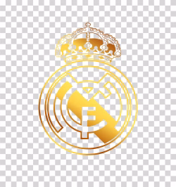 Real Madrid Gold Logo PNG Transparent