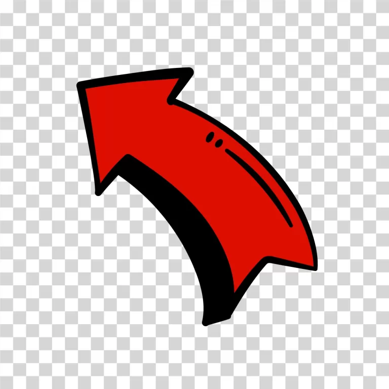 Red Arrow YouTube Thumbnail Asset png