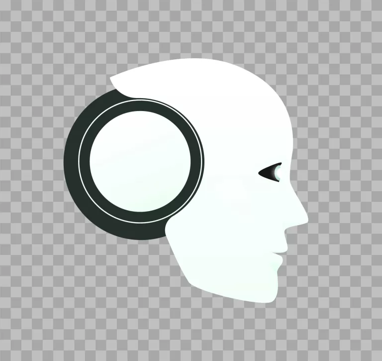 Robot Face Icon AI Illustration png