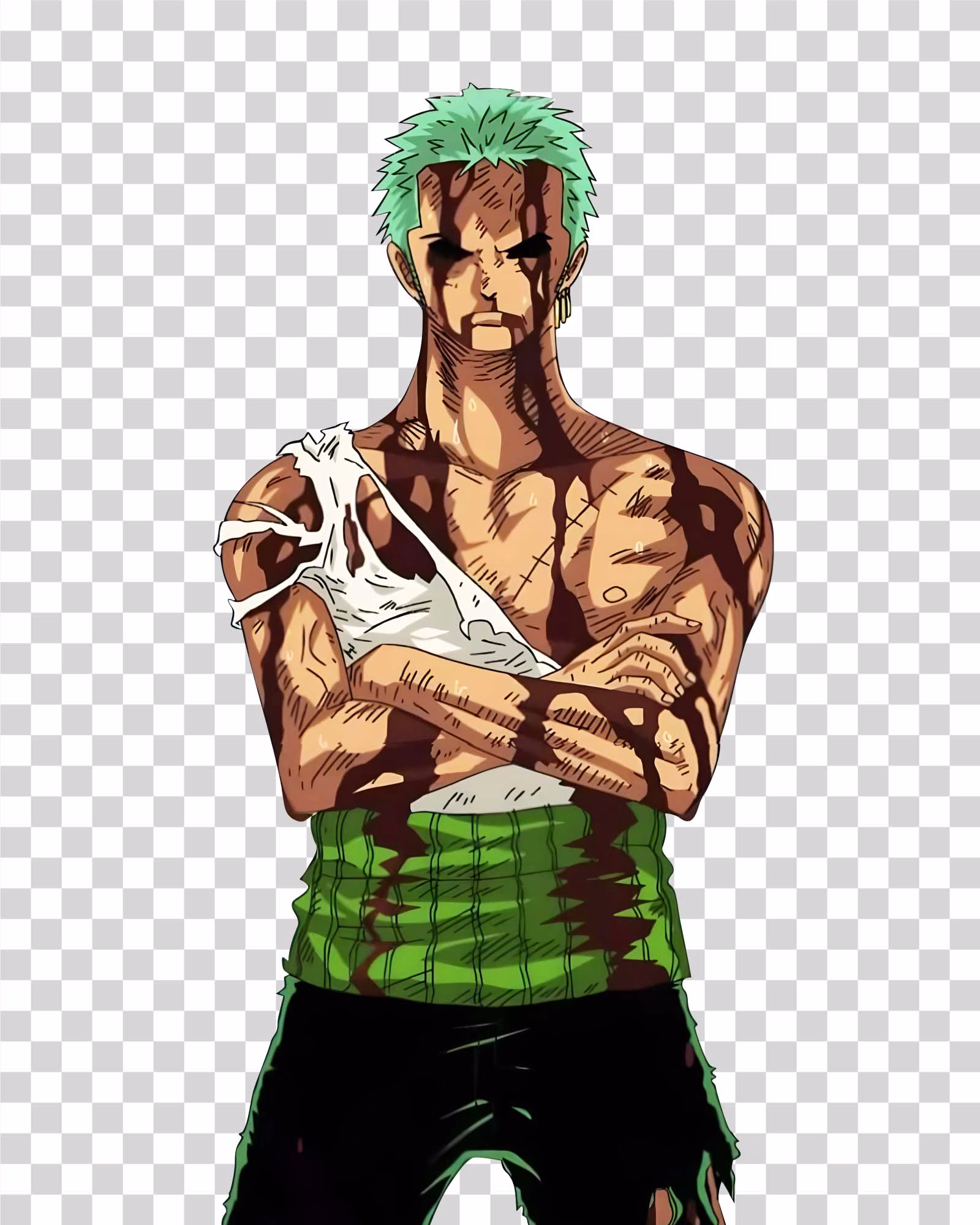Roronoa Zoro Epic Moment Transparent PNG