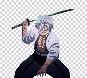 Sanemi Shinazugawa Fierce Wind Hashira Transparent Free