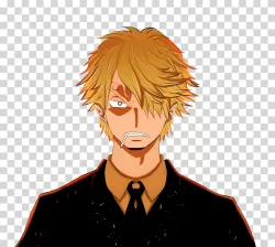 Sanji Angry Expression PNG Image