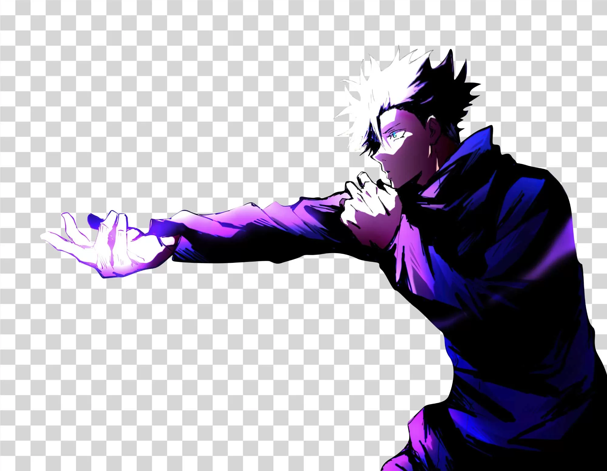 Satoru Gojo Purple Murasaki PNG