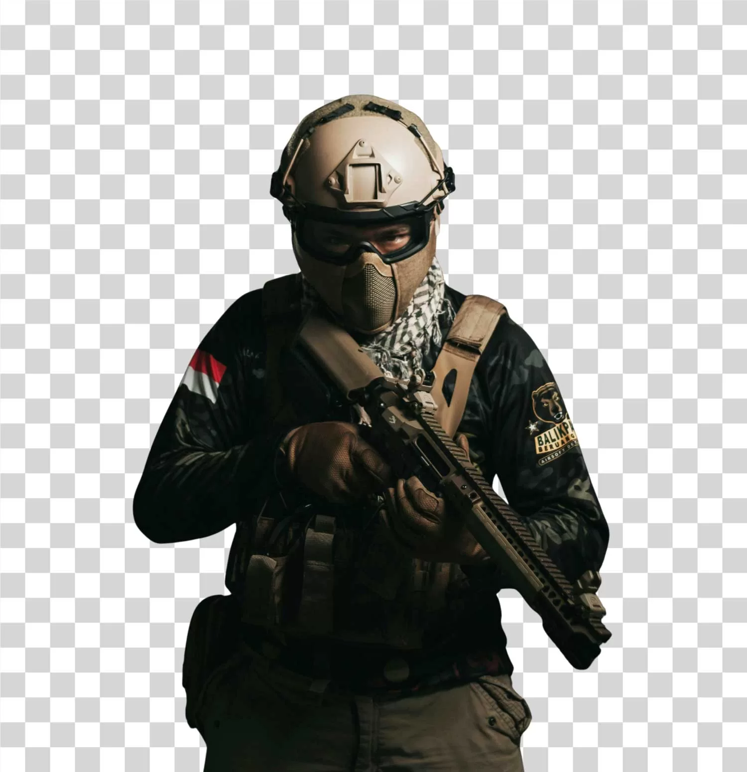 Soldier Military Uniform Transparent