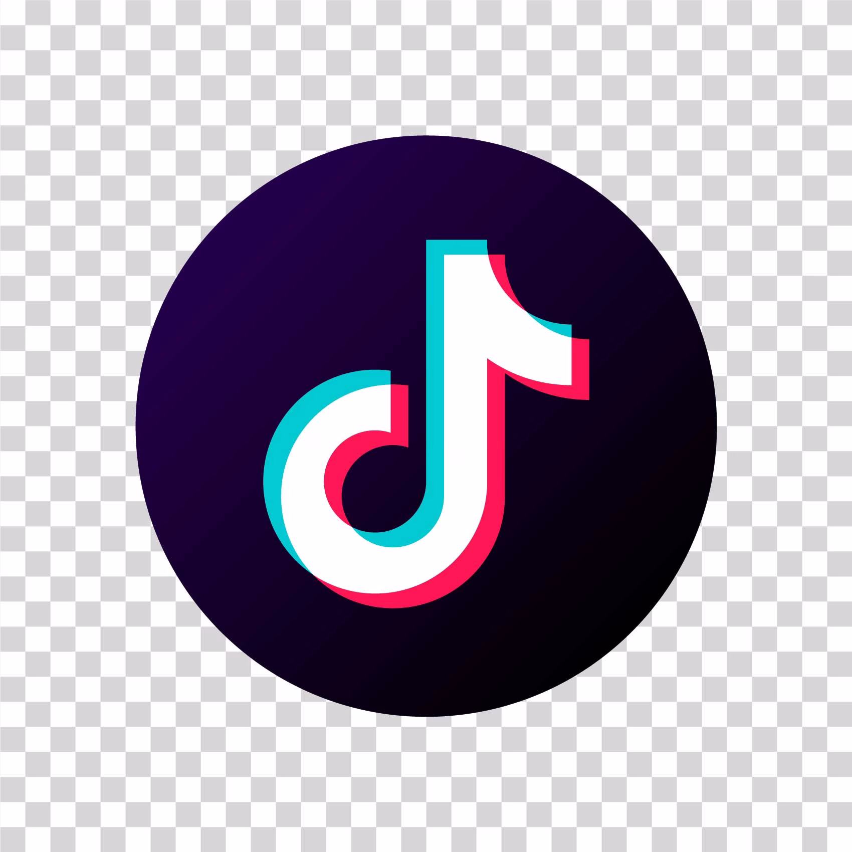 TikTok Icon Social Media App Transparent