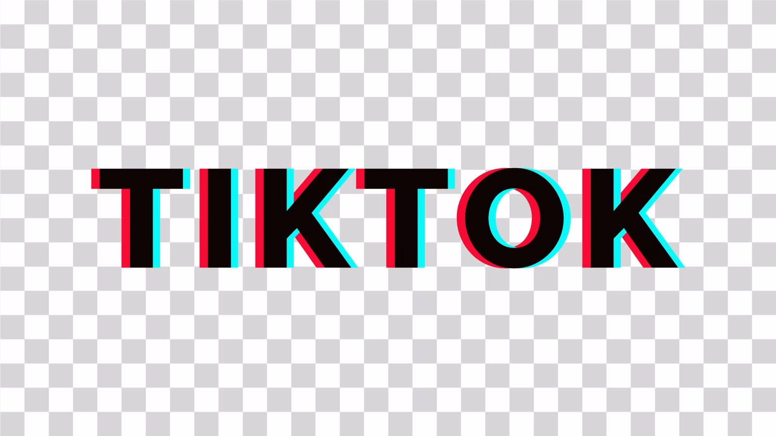TikTok Text Logo Social Media Wordmark Transparent