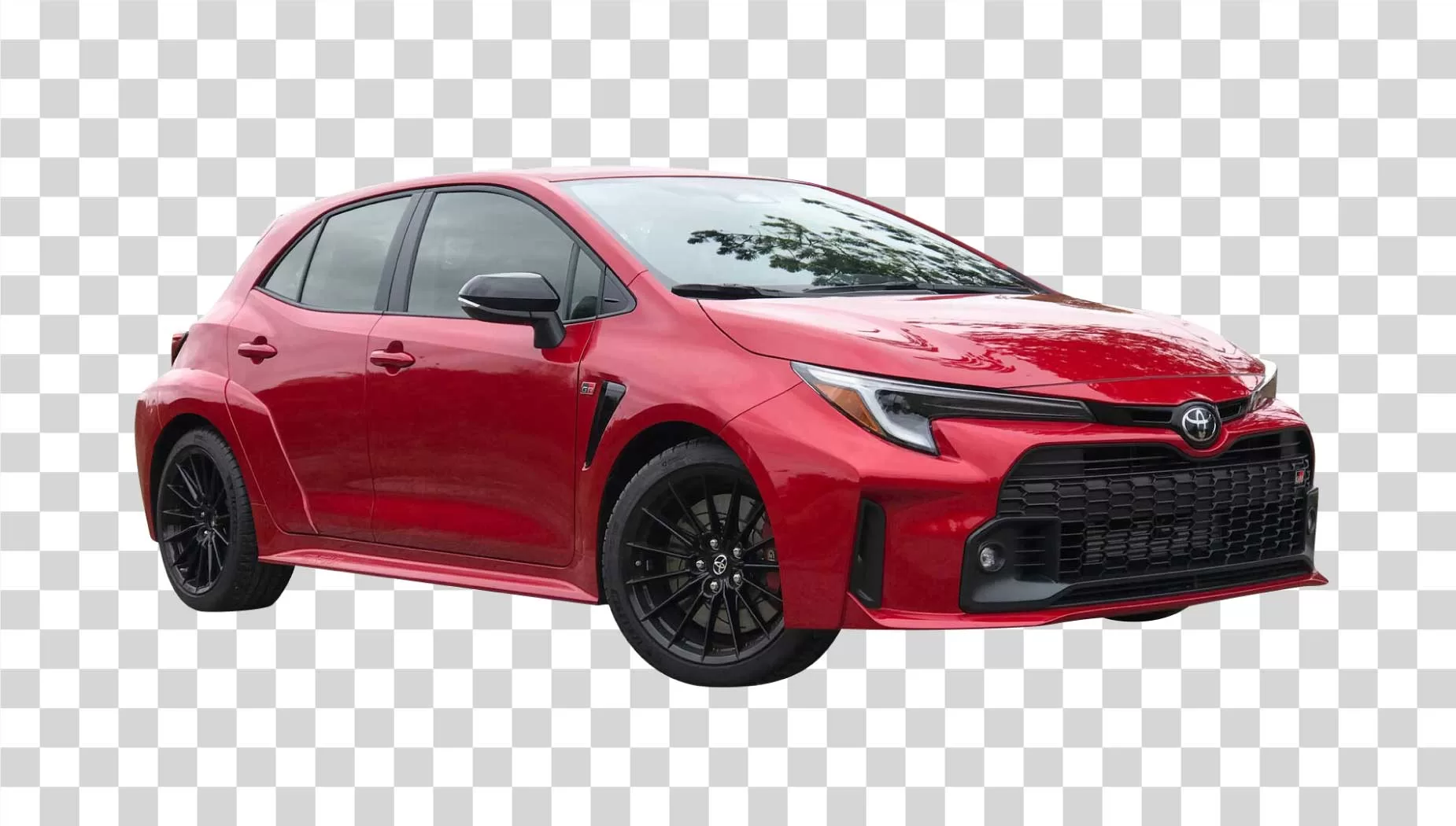 Toyota GR Corolla Red Car PNG