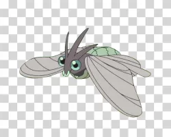 Venomoth Pokemon Character PNG Transparent
