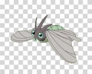 Venomoth Pokemon Character PNG Transparent
