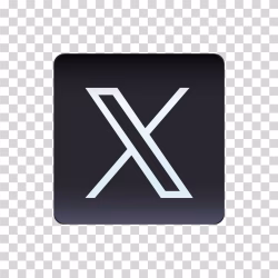X Icon Logo PNG Transparent Image