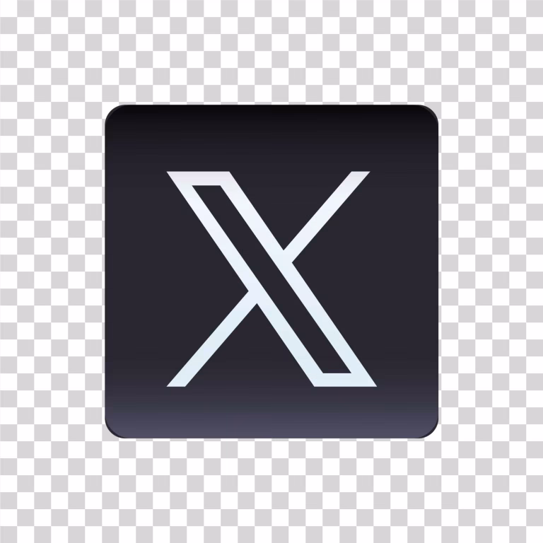 X Icon Logo PNG Transparent Image