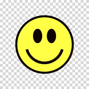 Yellow Smile Face Transparent Background