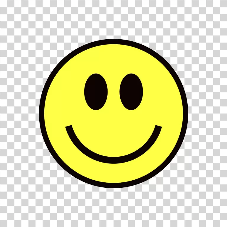 Yellow Smile Face Transparent Background