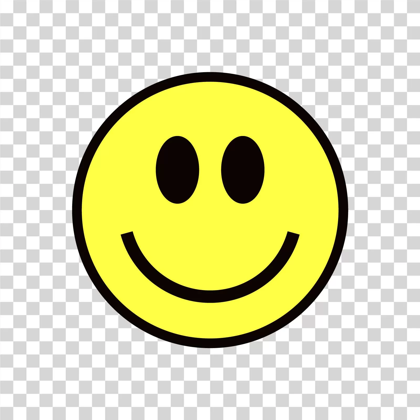 Yellow Smile Face Transparent Background