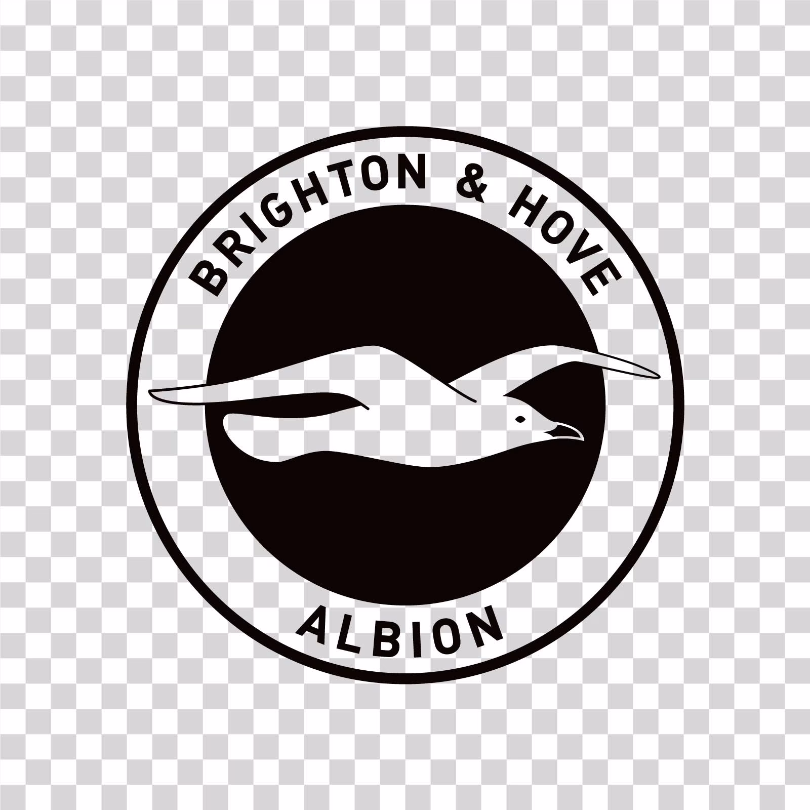 Brighton Black Logo Football Club PNG