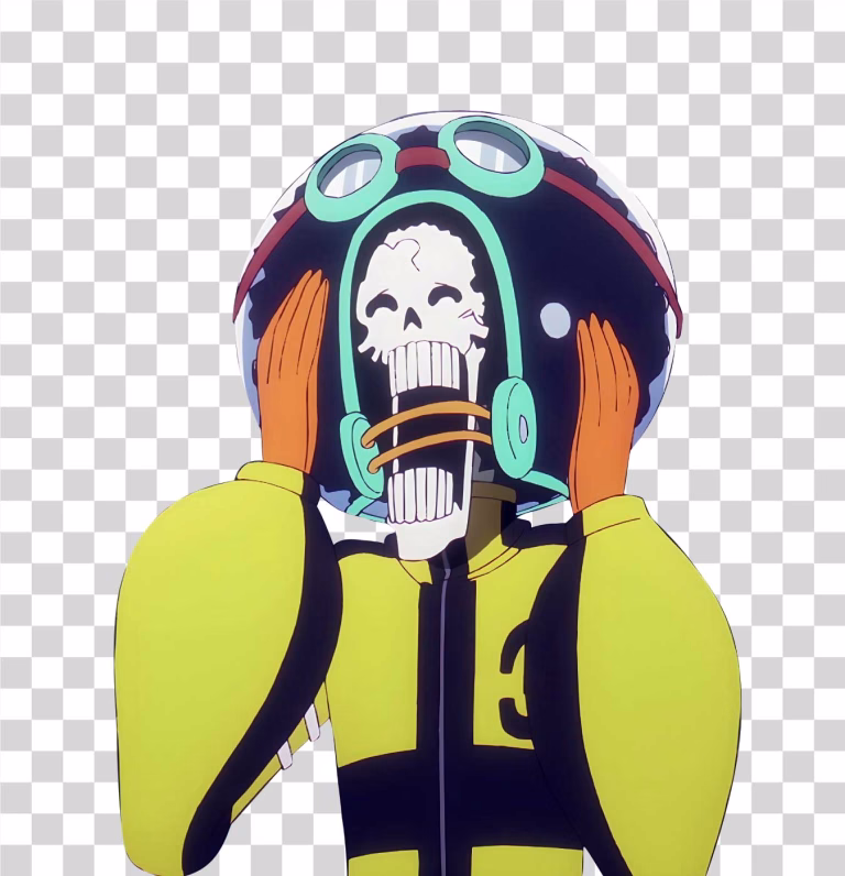 Brook One Piece Anime Character PNG