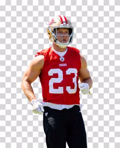 Christian McCaffrey San Francisco 49ers PNG
