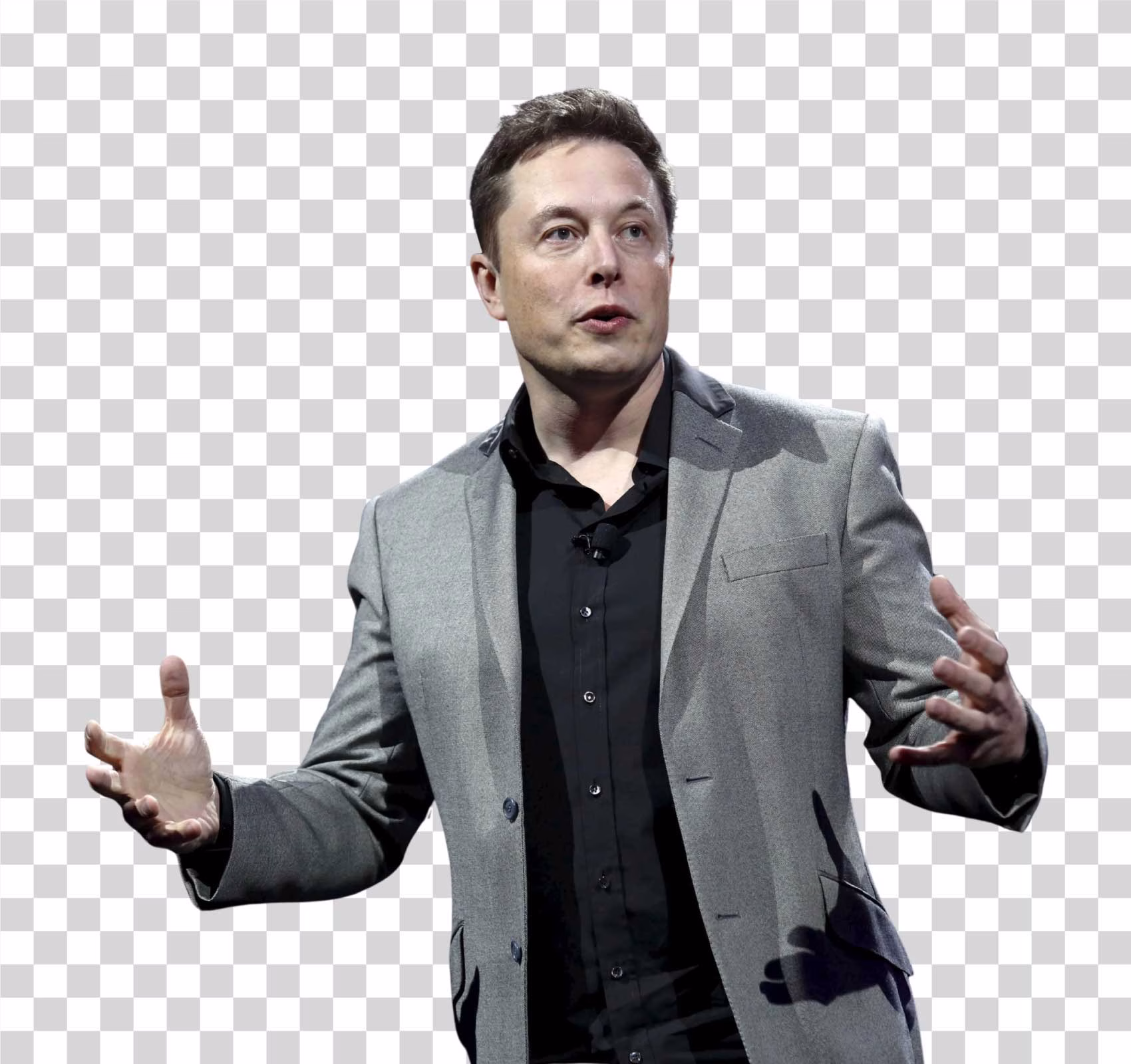 Elon Musk Tech Entrepreneur Transparent