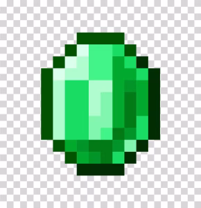 Emerald Minecraft PNG Image