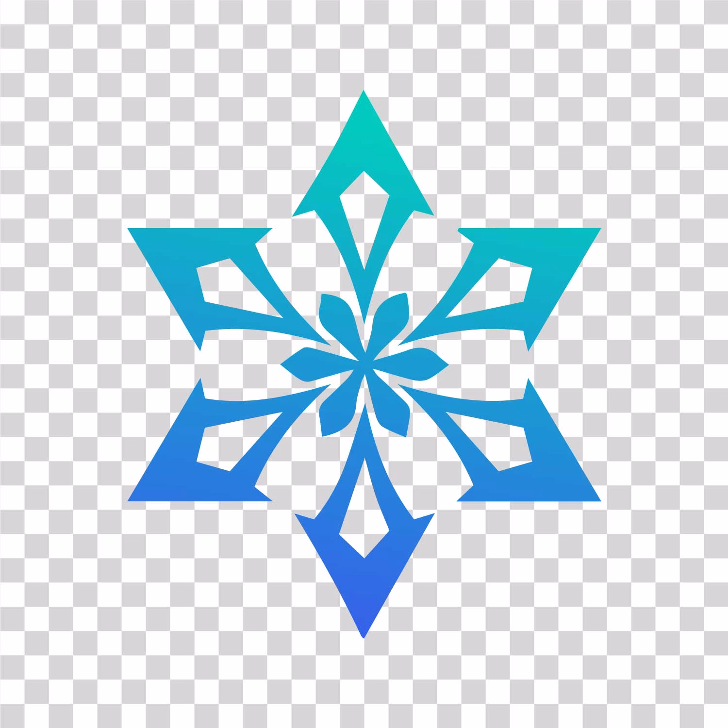 Genshin Impact Cryo Element Icon Ice png