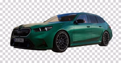 Green BMW M5 Touring G99 PNG