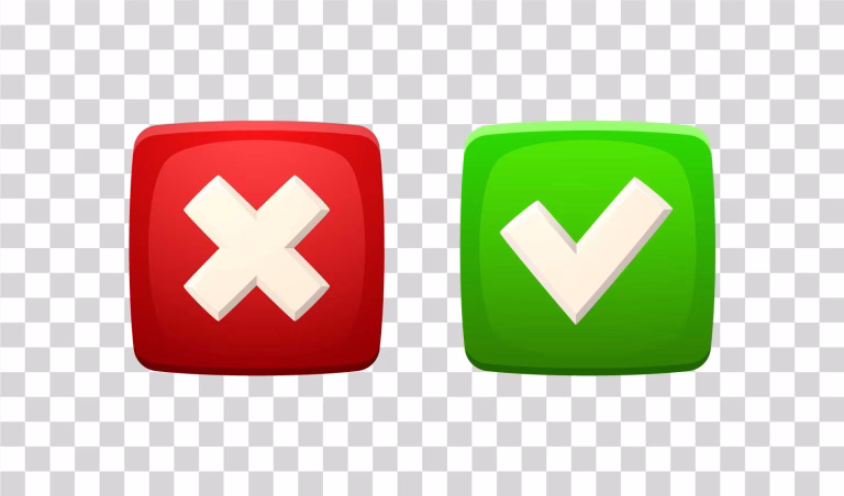 Green and Red Box Game UI PNG Transparent