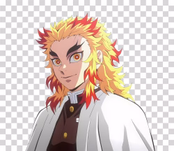Kyojuro Rengoku Demon Slayer Anime PNG