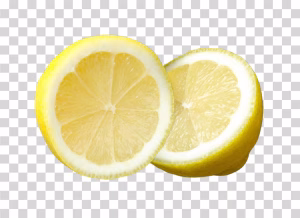 Lemon Half Sliced Citrus Fruit PNG