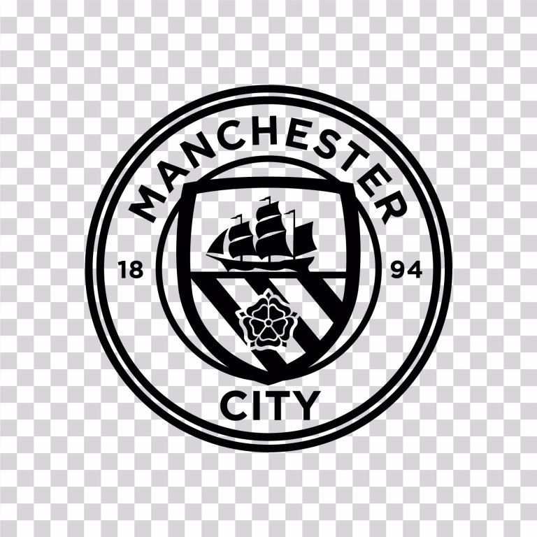 Manchester City Black Logo English Premier League PNG