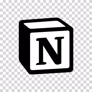 Notion Logo Productivity App Icon PNG