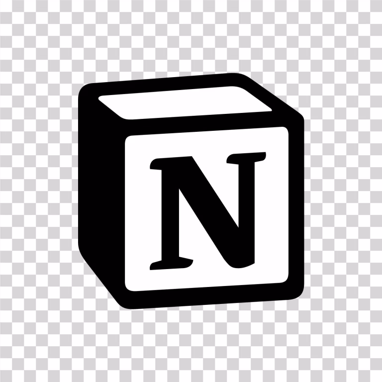 Notion Logo Productivity App Icon PNG