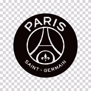 PSG Black Logo, Paris Saint-Germain Football Club, Soccer Emblem, Transparent PNG PSG Black Logo Paris Saint-Germain png