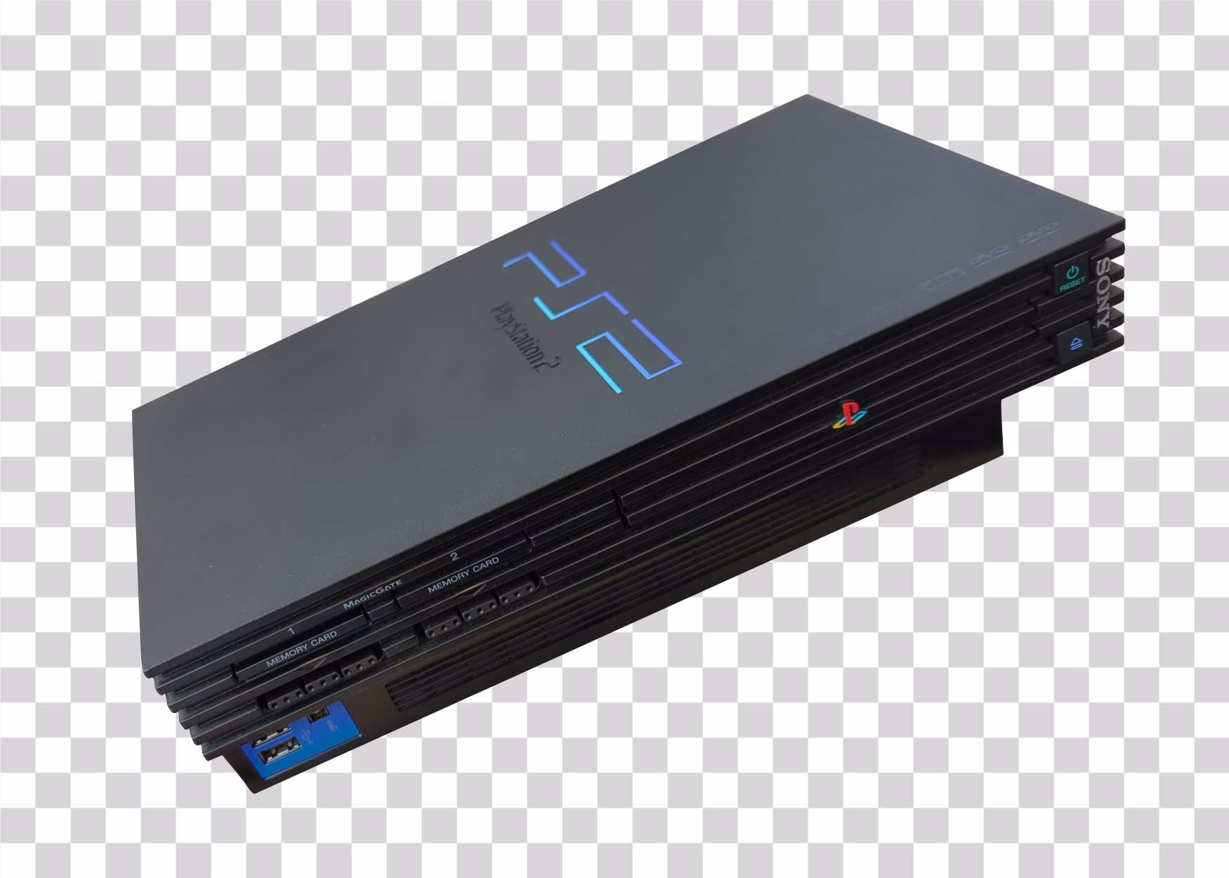 PlayStation 2 Sony Gaming Console Transparent