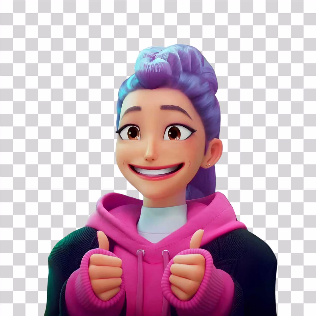 Rumi Smiley Face KPop Demon Hunters