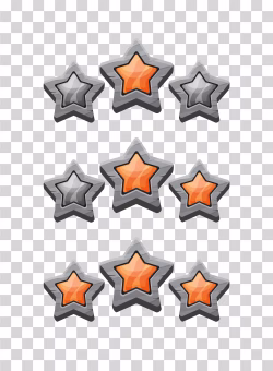 Stars Game UI Level Completed PNG Transparent