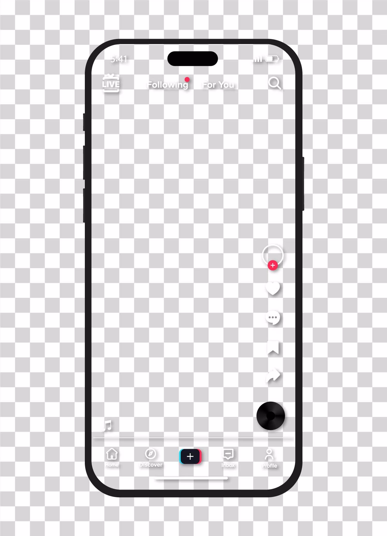 TikTok Video Template Mockup PNG