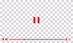Video Player Overlay Media Player UI Element PNG